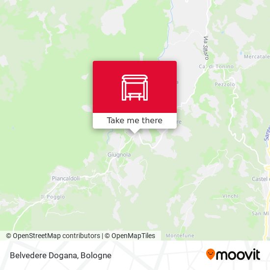 Belvedere Dogana map