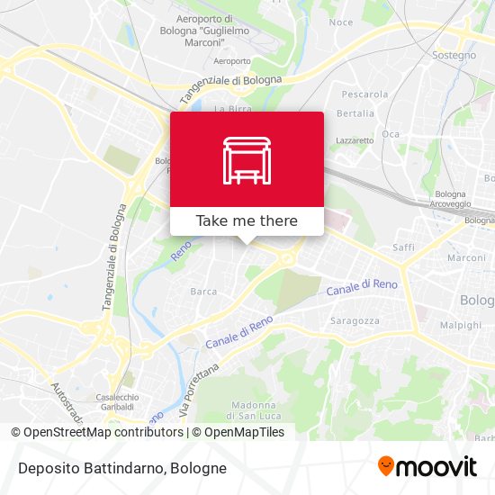 Deposito Battindarno map