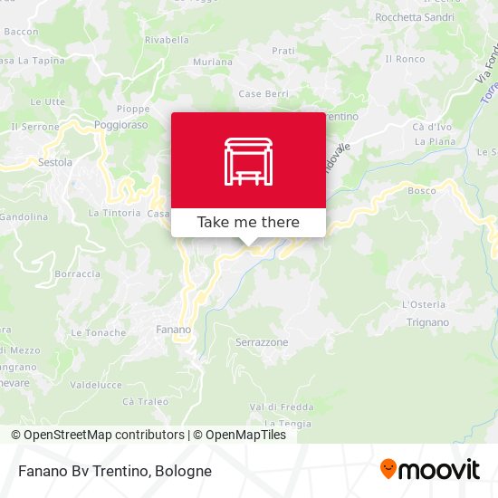 Fanano Bv Trentino map