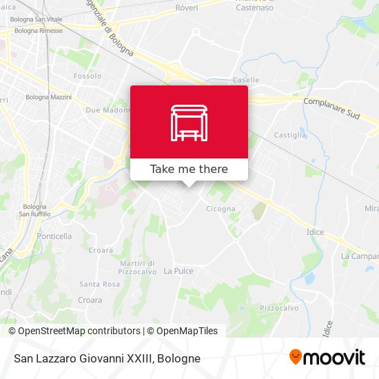 San Lazzaro Giovanni XXIII map