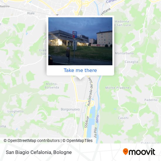 San Biagio Cefalonia map