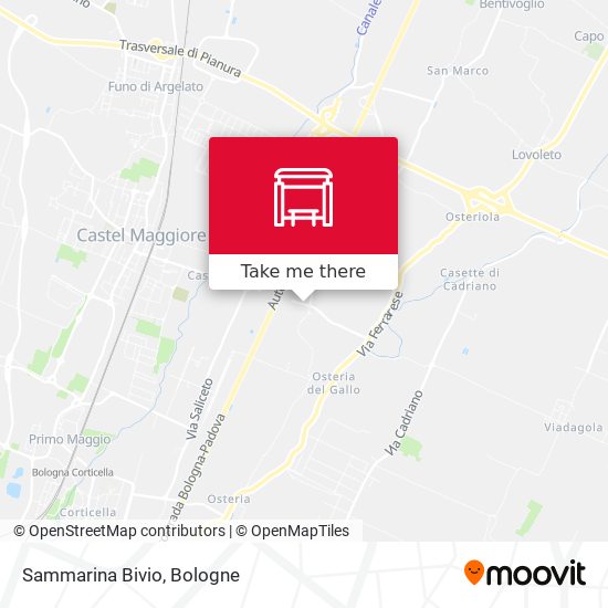 Sammarina Bivio map