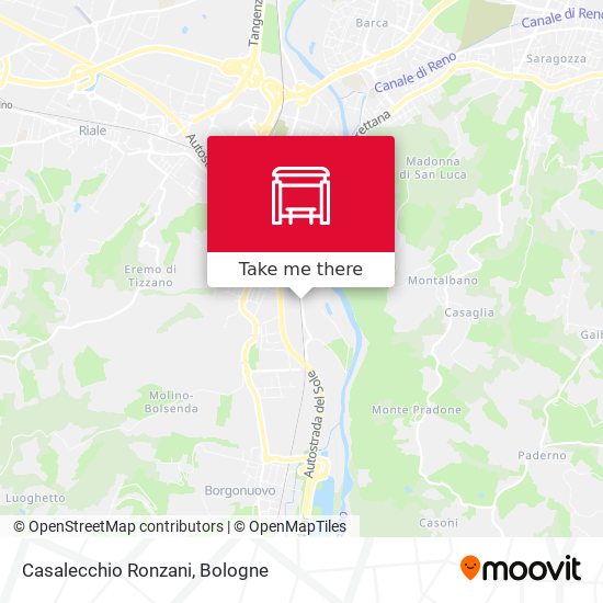Casalecchio Ronzani map