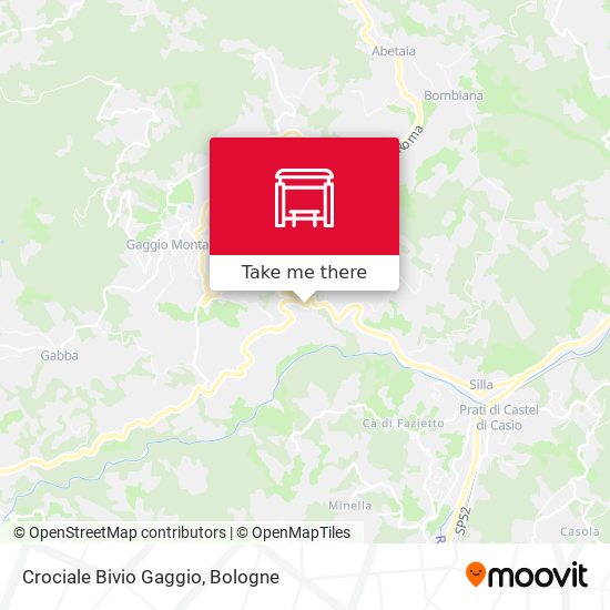 Crociale Bivio Gaggio map