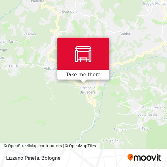 Lizzano Pineta map