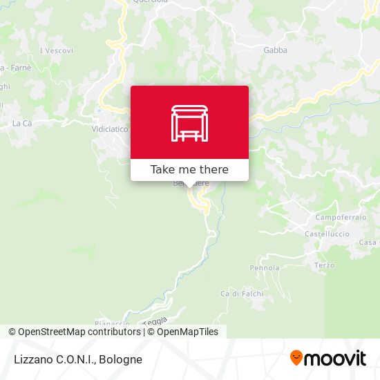 Lizzano C.O.N.I. map