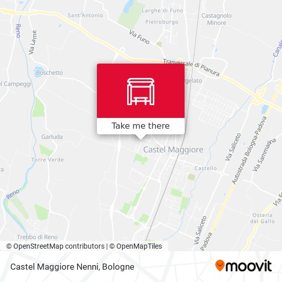 Castel Maggiore Nenni map
