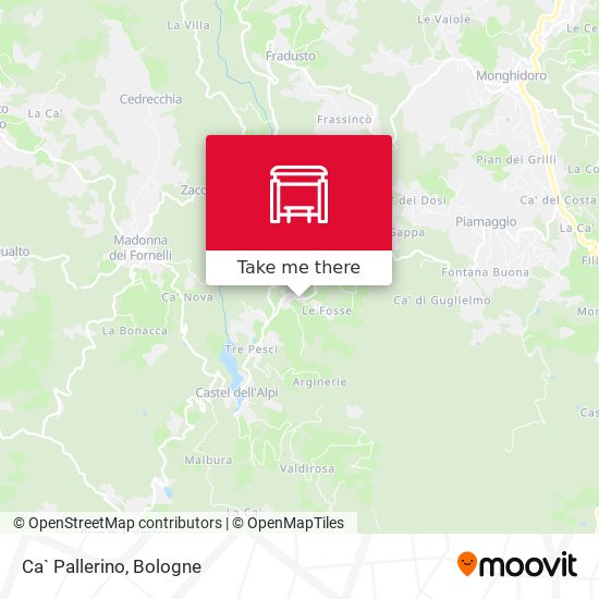 Ca` Pallerino map