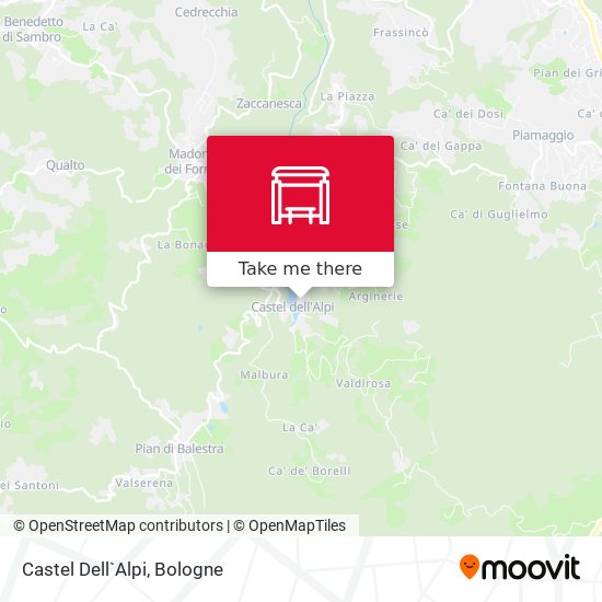 Castel Dell`Alpi map