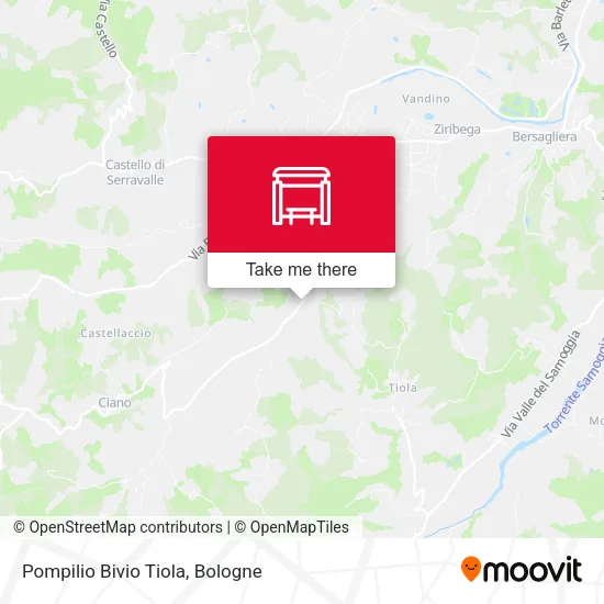 Pompilio Bivio Tiola map