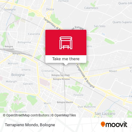Terrapieno Mondo map
