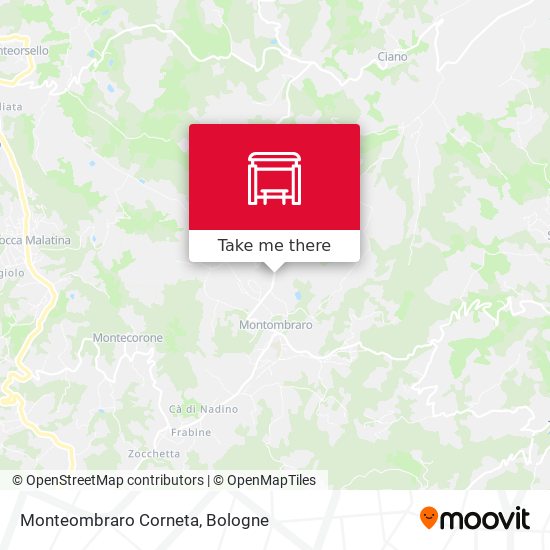 Monteombraro Corneta map