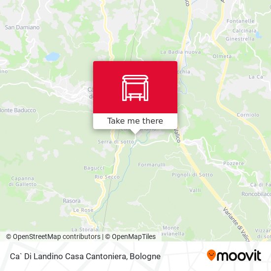 Ca` Di Landino Casa Cantoniera map