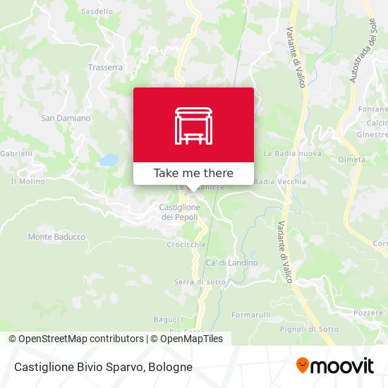 Castiglione Bivio Sparvo map