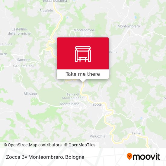 Zocca Bv Monteombraro map
