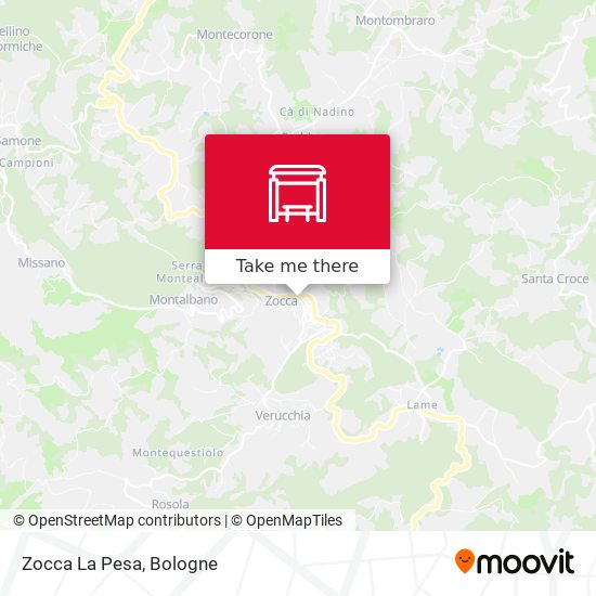 Zocca La Pesa map