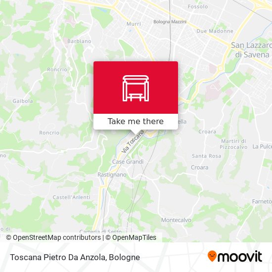 Toscana Pietro Da Anzola map