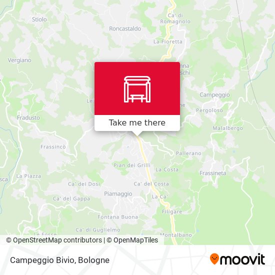 Campeggio Bivio map