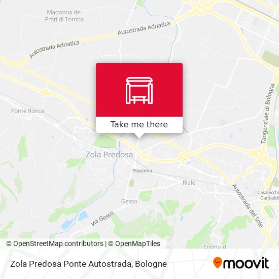 Zola Predosa Ponte Autostrada map
