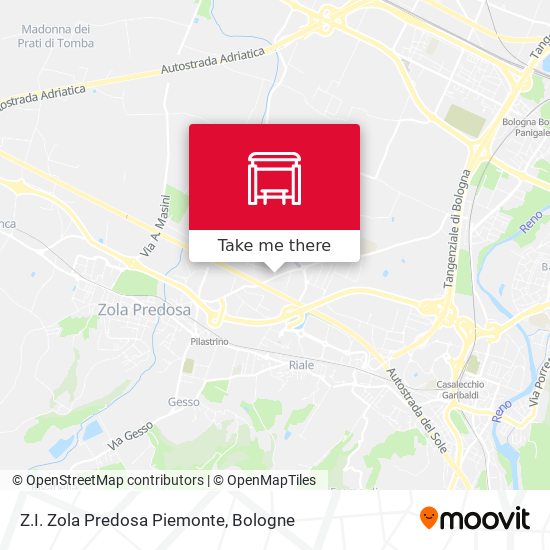 Z.I. Zola Predosa Piemonte map