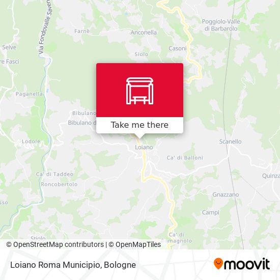 Loiano Roma Municipio map