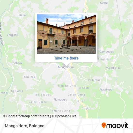 Monghidoro map