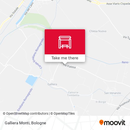 Galliera Monti map