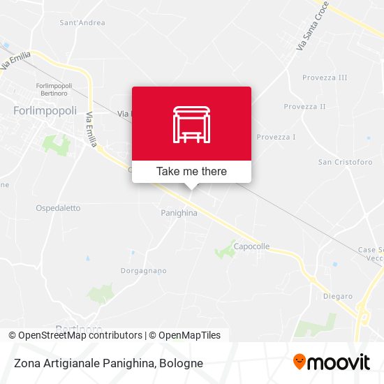 Zona Artigianale Panighina map