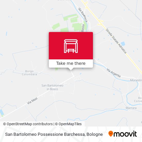 San Bartolomeo Possessione Barchessa map