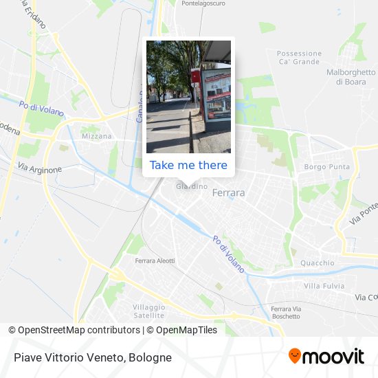 Piave Vittorio Veneto map