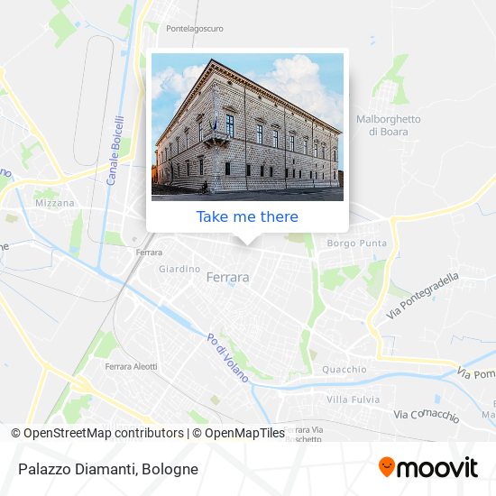 Palazzo Diamanti map