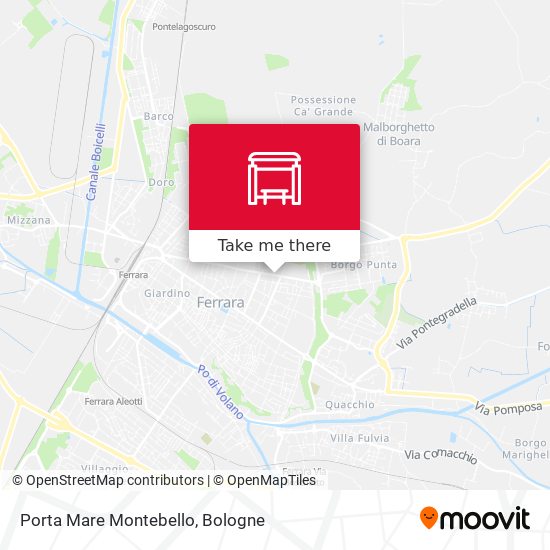 Porta Mare Montebello map