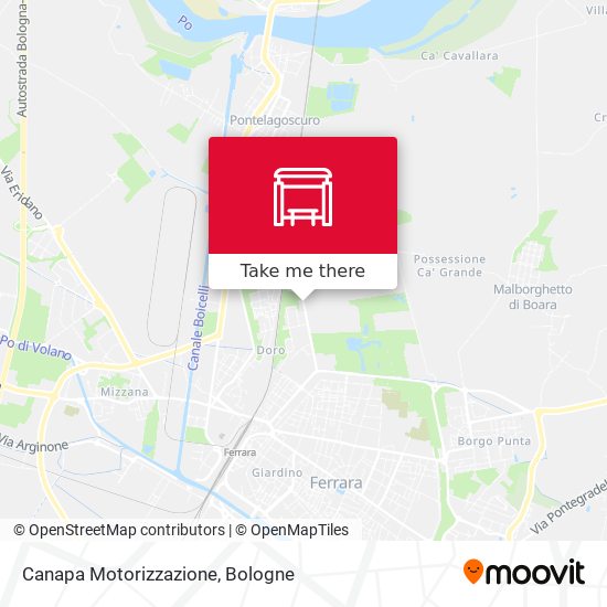 Canapa Motorizzazione map