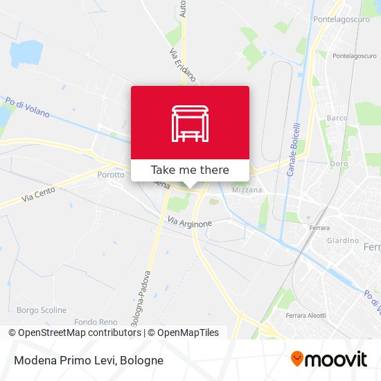 Modena Primo Levi map