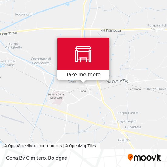 Cona Bv Cimitero map