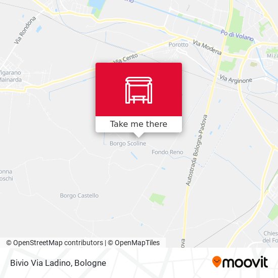 Bivio Via Ladino map