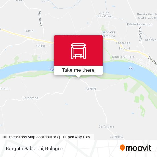 Borgata Sabbioni map