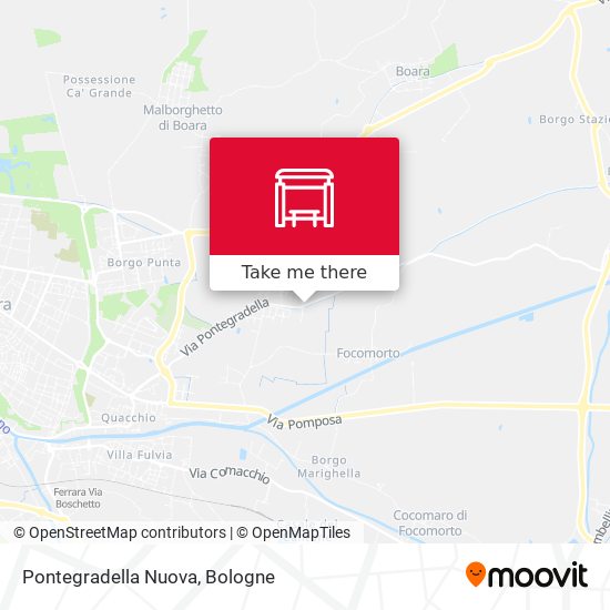 Pontegradella Nuova map