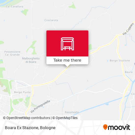 Boara Ex Stazione map