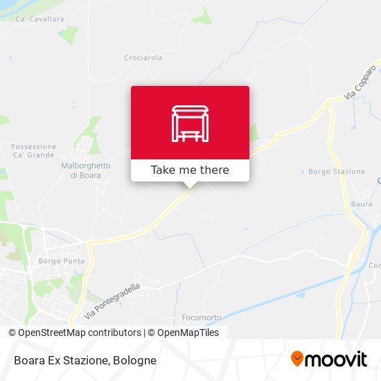 Boara Ex Stazione map