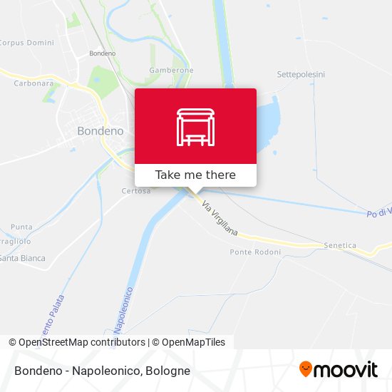 Bondeno - Napoleonico map