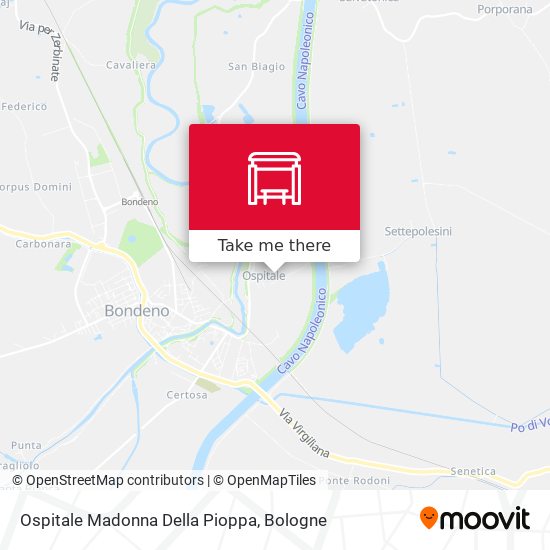Ospitale Madonna Della Pioppa map