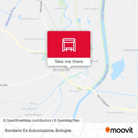 Bondeno Ex Autostazione map