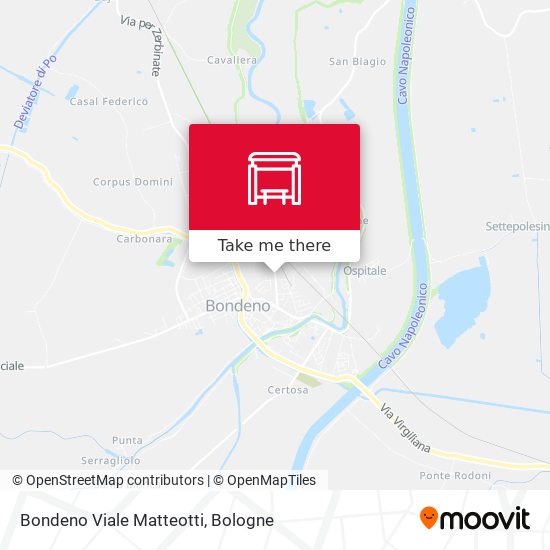 Bondeno Viale Matteotti map