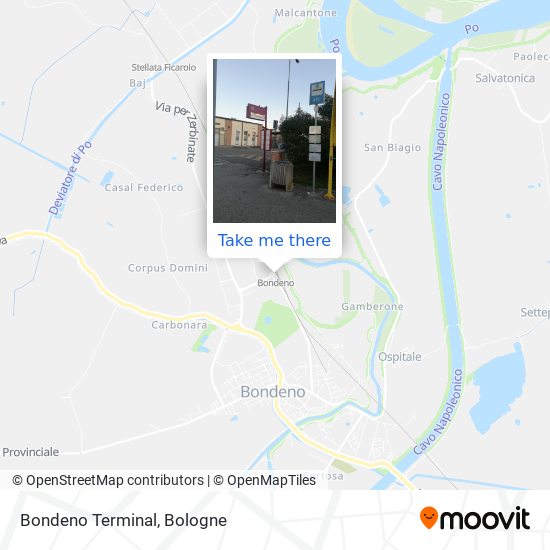 Bondeno Terminal map