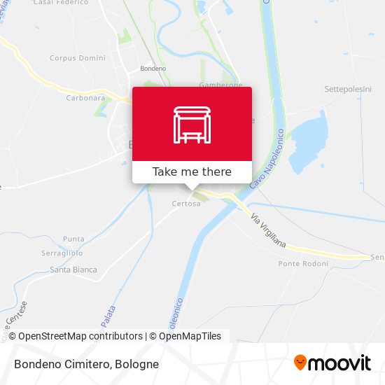 Bondeno Cimitero map