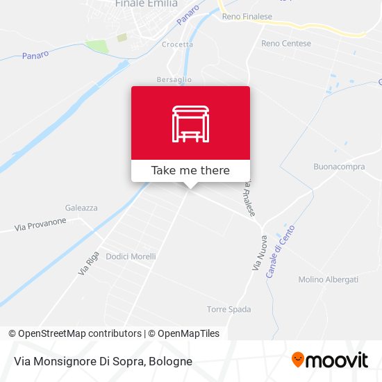 Via Monsignore Di Sopra map