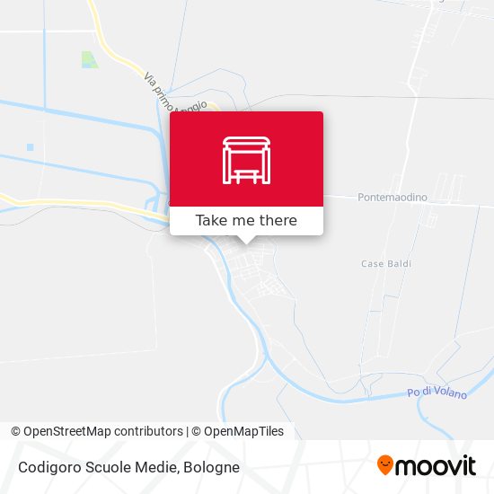 Codigoro Scuole Medie map