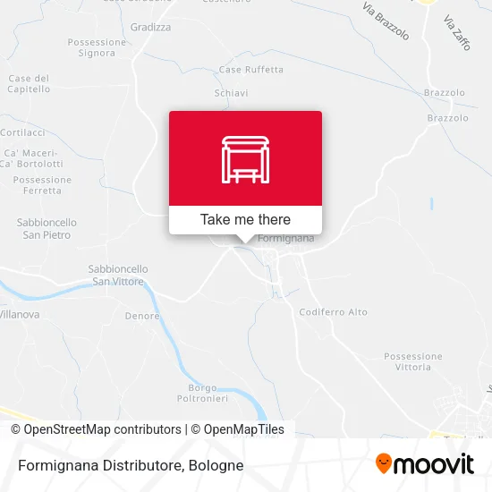 Formignana Distributore map