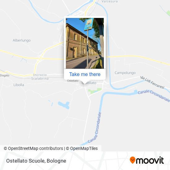 Ostellato Scuole map